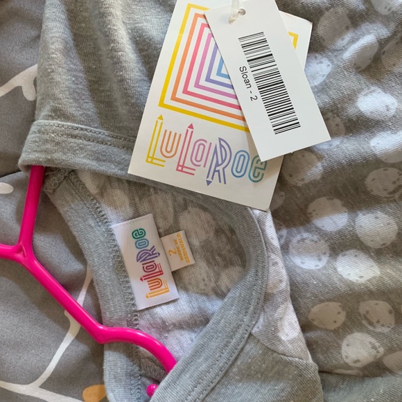 LulaRoe Kids Sloan Shirt 2 New - Picture 3 of 5